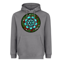 Storm Christmas Round Turquoise Gemstone Heavyweight Hoodie - RanaPortraitStore