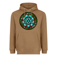 Christmas Round Turquoise Gemstone Heavyweight Hoodie | Teevron
