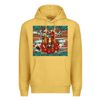 Antique Gold longhorn with gemstone Premium Hoodie - Artiststas