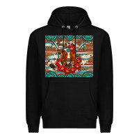 Black longhorn with gemstone Premium Hoodie - Artiststas