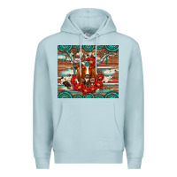 Blue Mist longhorn with gemstone Premium Hoodie - Artiststas