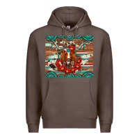 Coffee longhorn with gemstone Premium Hoodie - Artiststas