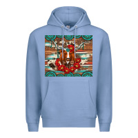 Colony Blue longhorn with gemstone Premium Hoodie - Artiststas