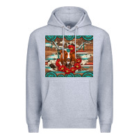 Heather Grey longhorn with gemstone Premium Hoodie - Artiststas