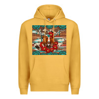 Mustard longhorn with gemstone Premium Hoodie - Artiststas