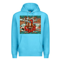 Ocean Blue longhorn with gemstone Premium Hoodie - Artiststas