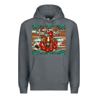 Rock longhorn with gemstone Premium Hoodie - Artiststas
