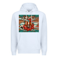 White longhorn with gemstone Premium Hoodie - Artiststas