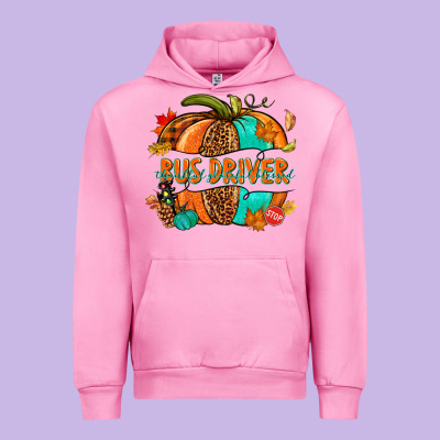 Bus Driver Pumpkin Urban Hoodie Designed By Nancycooperartshop