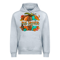 Heather Grey bus driver pumpkin Urban Hoodie - NancyCooperArtShop