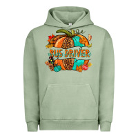 Pigment Oil Green bus driver pumpkin Urban Hoodie - NancyCooperArtShop