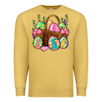 Antique Gold Easter eggs with basket Easter Day Premium Sweatshirt - Neo Western