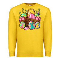 Lemon Easter eggs with basket Easter Day Premium Sweatshirt - Neo Western