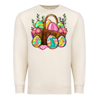 Sandshell Easter eggs with basket Easter Day Premium Sweatshirt - Neo Western