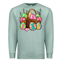 Seafoam Easter eggs with basket Easter Day Premium Sweatshirt - Neo Western