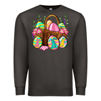 Smoke Easter eggs with basket Easter Day Premium Sweatshirt - Neo Western
