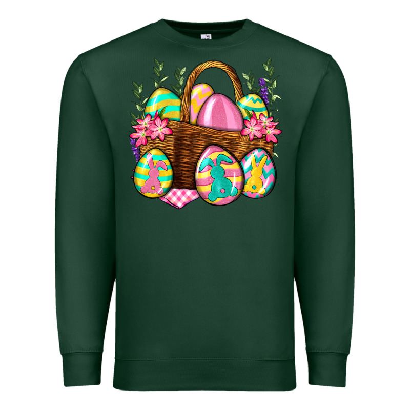 Easter Eggs With Basket Easter Day Premium Sweatshirt by Neo Western | Teevron