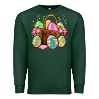 Sports Green Easter eggs with basket Easter Day Premium Sweatshirt - Neo Western