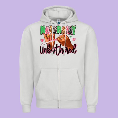 Zipper Hoodie Naturally unbothered afro nails