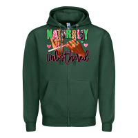 Sports Green Naturally unbothered afro nails Zipper Hoodie - RanaPortraitStore