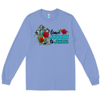 Colony Blue leave judgin to jesus Long Sleeve Tee - BarkalooDesign