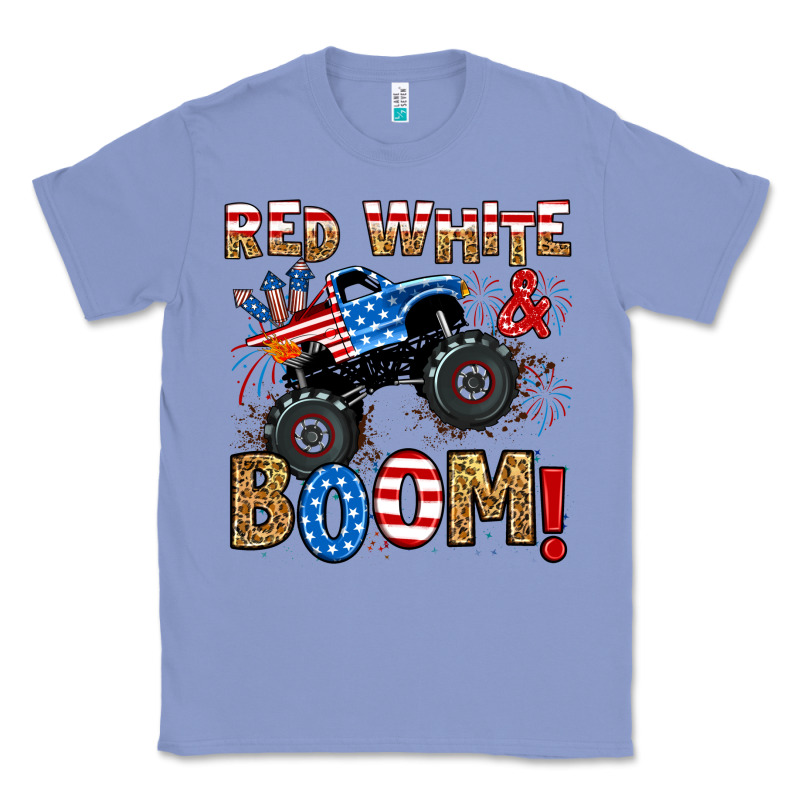 Red White Boom Monster Truck Classic Tee by RanaPortraitStore | Teevron
