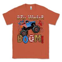 Copper red white boom monster truck Classic Tee - RanaPortraitStore