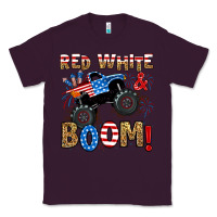 Plum red white boom monster truck Classic Tee - RanaPortraitStore