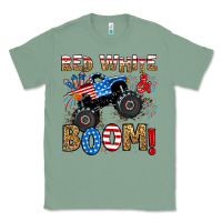 Sage red white boom monster truck Classic Tee - RanaPortraitStore