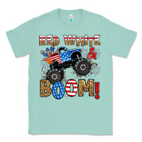 Seafoam red white boom monster truck Classic Tee - RanaPortraitStore