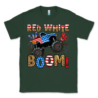 Sports Green red white boom monster truck Classic Tee - RanaPortraitStore