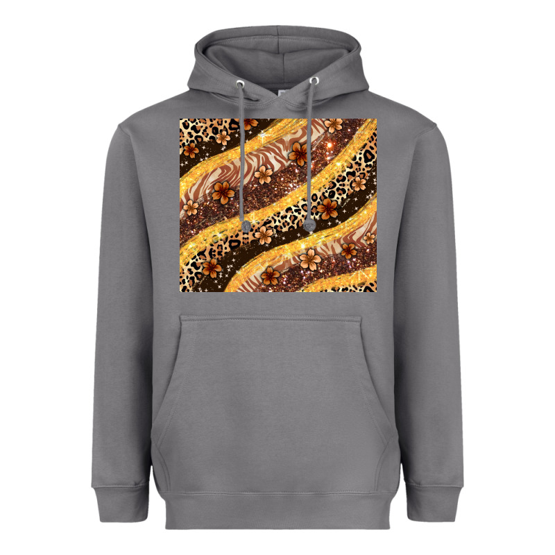 Melanin Leopard Glitter Heavyweight Hoodie by Zillion Design Studio | Teevron