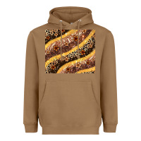 Toasted Coconut melanin leopard glitter Heavyweight Hoodie - Zillion Design Studio
