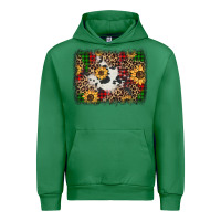 Emerald distressed christmas sunflowers leopard cowhide background Urban Hoodie - Jasminsmagicworld