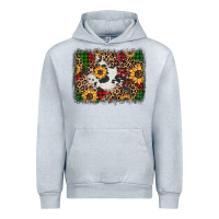 Heather Grey distressed christmas sunflowers leopard cowhide background Urban Hoodie - Jasminsmagicworld