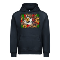 Navy distressed christmas sunflowers leopard cowhide background Urban Hoodie - Jasminsmagicworld