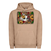 Pigment Burro distressed christmas sunflowers leopard cowhide background Urban Hoodie - Jasminsmagicworld
