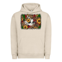 Pigment French Oak distressed christmas sunflowers leopard cowhide background Urban Hoodie - Jasminsmagicworld