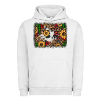 Pigment Lunar Rock distressed christmas sunflowers leopard cowhide background Urban Hoodie - Jasminsmagicworld