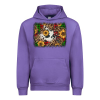 Tulip distressed christmas sunflowers leopard cowhide background Urban Hoodie - Jasminsmagicworld
