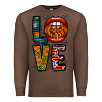 Chestnut Love Halloween Lips Premium Sweatshirt - CowhideDigitalArt