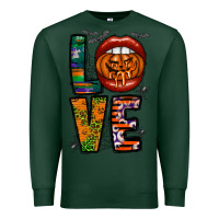 Sports Green Love Halloween Lips Premium Sweatshirt - CowhideDigitalArt