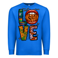 True Royal Love Halloween Lips Premium Sweatshirt - CowhideDigitalArt