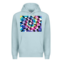 Blue Mist tie dye colourful race flag background 3200x2400 Premium Hoodie - AdoDesignShop
