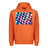 Carrot tie dye colourful race flag background 3200x2400 Premium Hoodie - AdoDesignShop