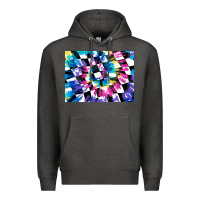 Charcoal Heather tie dye colourful race flag background 3200x2400 Premium Hoodie - AdoDesignShop