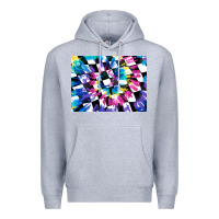 Heather Grey tie dye colourful race flag background 3200x2400 Premium Hoodie - AdoDesignShop