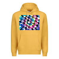 Mustard tie dye colourful race flag background 3200x2400 Premium Hoodie - AdoDesignShop