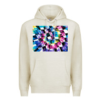 Oatmeal Heather tie dye colourful race flag background 3200x2400 Premium Hoodie - AdoDesignShop