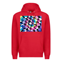 Red tie dye colourful race flag background 3200x2400 Premium Hoodie - AdoDesignShop